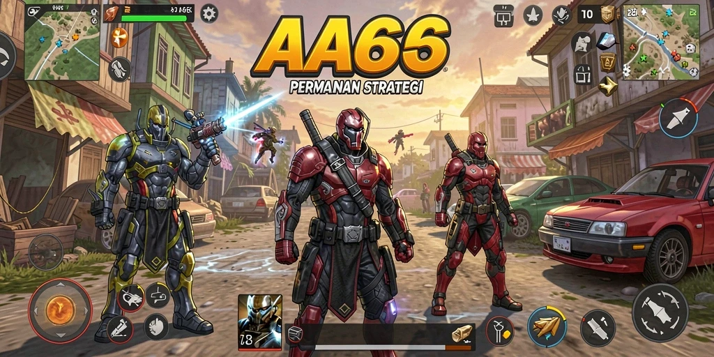 Tampilan gameplay menarik dalam game strategi AA666.