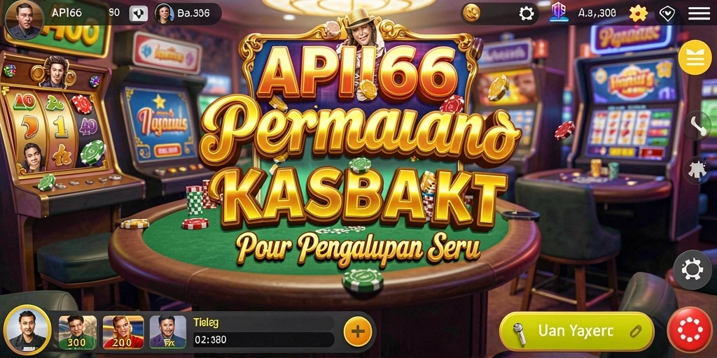 Tampilan gameplay seru dengan berbagai pilihan permainan Kasino.