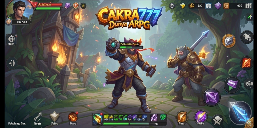 Screenshot menunjukkan aksi seru dalam permainan ARPG.