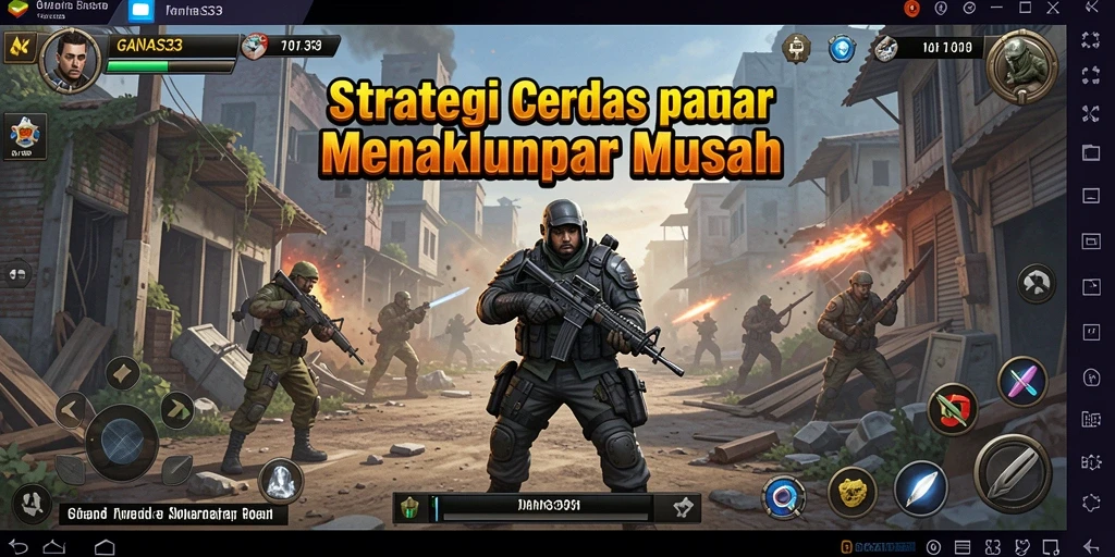 Gameplay menakjubkan dari GANAS33 dengan pertempuran strategi.