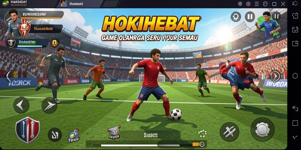 Tampilan permainan HOKIHEBAT yang penuh aksi dan seru.