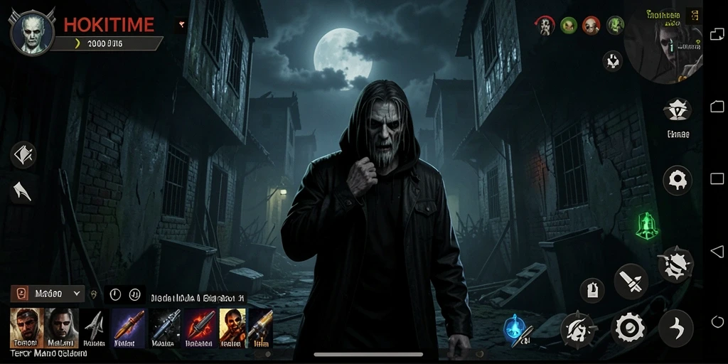 Tampilan gameplay HOKITIME yang mencekam dan menegangkan.