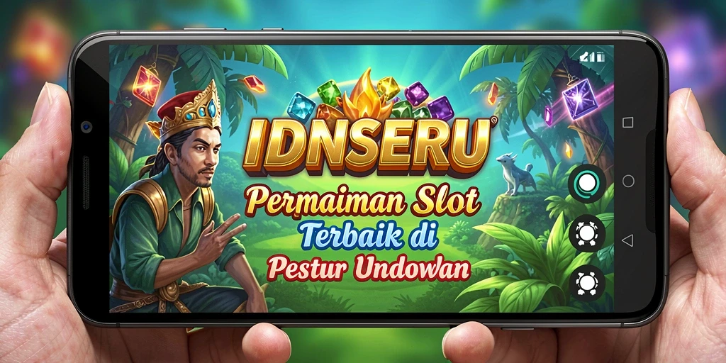 Screenshot gameplay IDNSERU yang menampilkan mesin slot yang menarik.