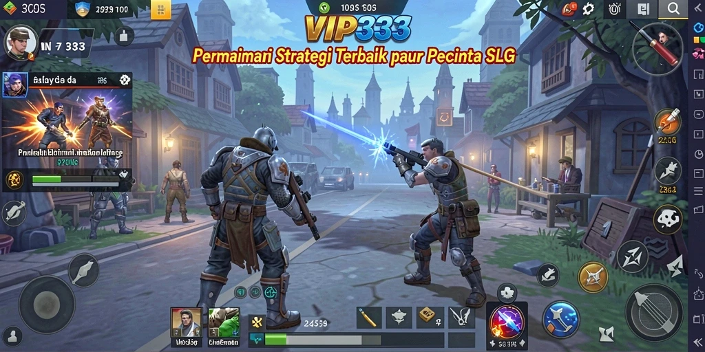 Tampilan menawan dari gameplay strategi SLG di VIP333.